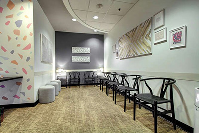 the waiting room at Boulder Smile Design in Boulder, CO